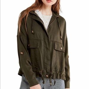 Urban Outfitters Pepita Drawstring Jacket
